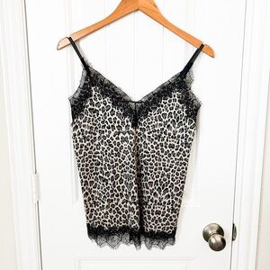 Rosemunde Copenhagen Leopard Lace Camisole Size 38/6